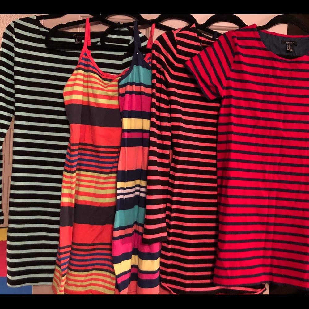 Women’s striped shirt dresses